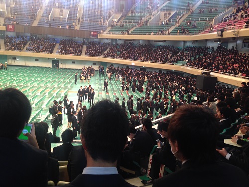 大学 入学式 様子1